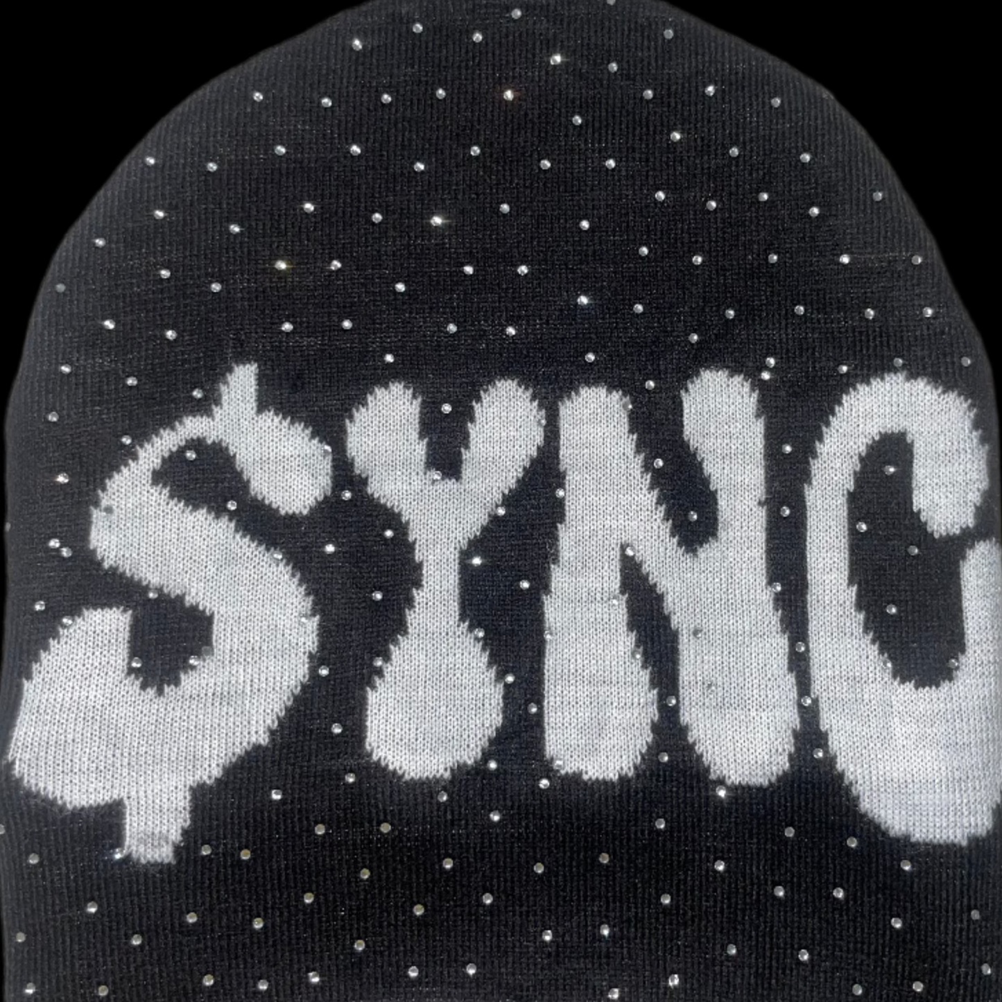 $YNC RHINESTONE BEANIE